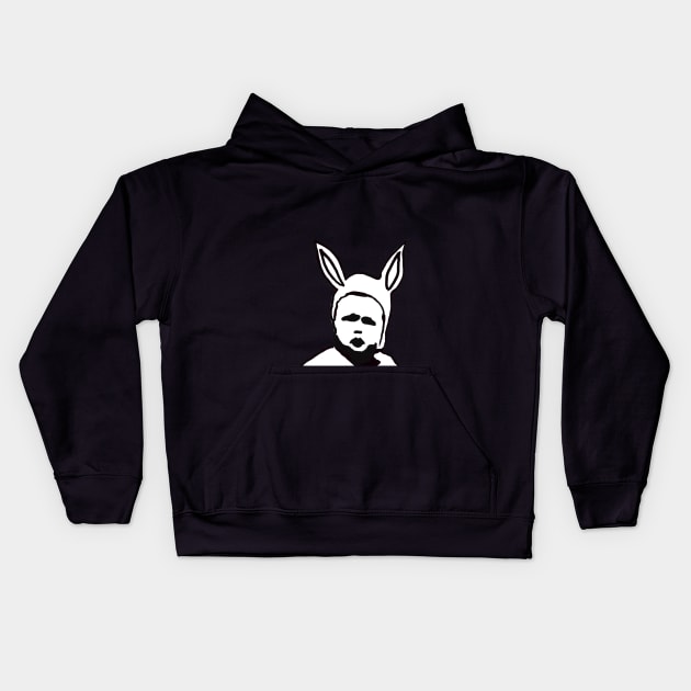 Bunny Boy Kids Hoodie by Bollocks